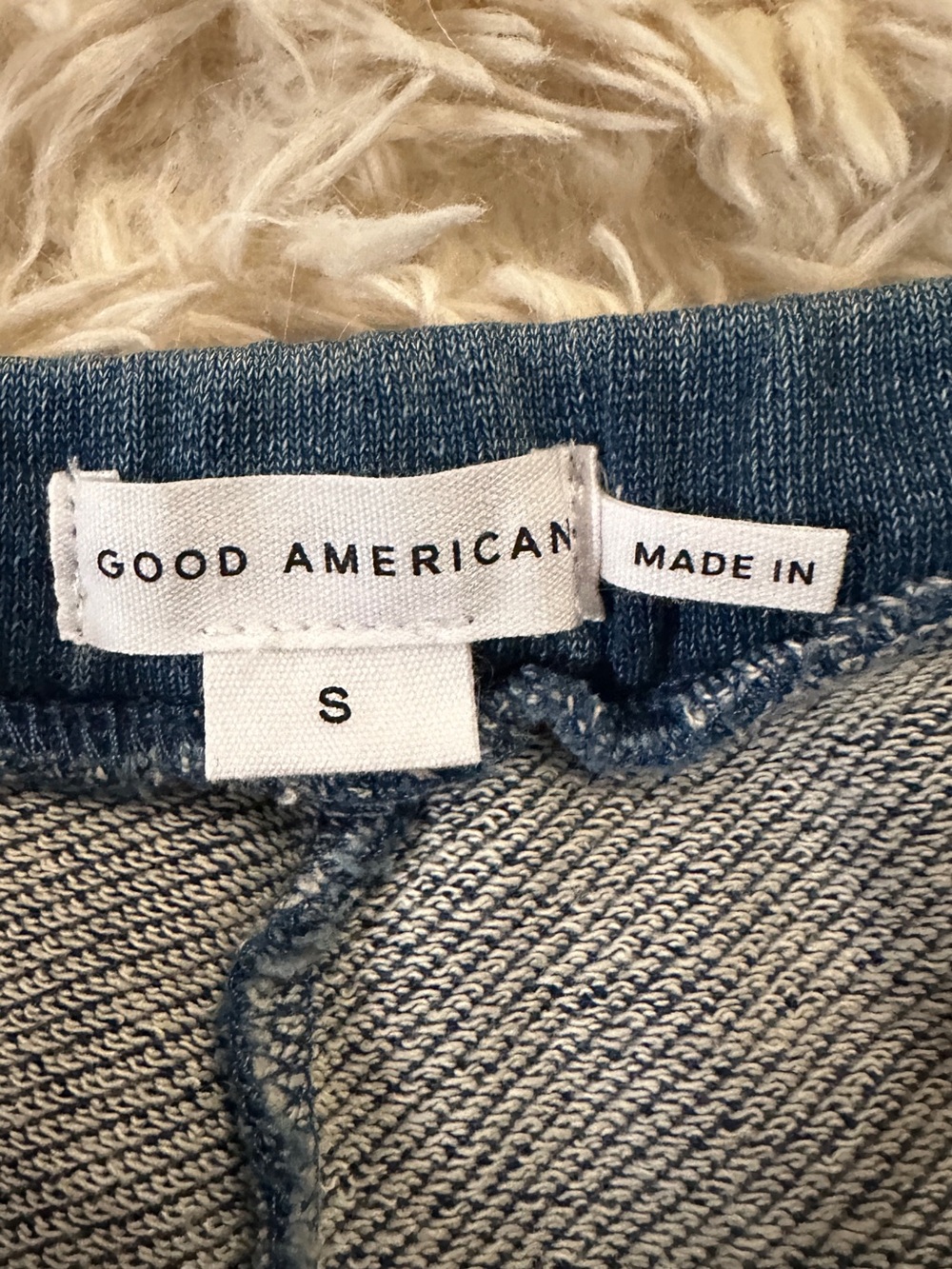 New Good American Jeanius Flare Cotton French Terry Pants Size Small - Picture 6 of 10